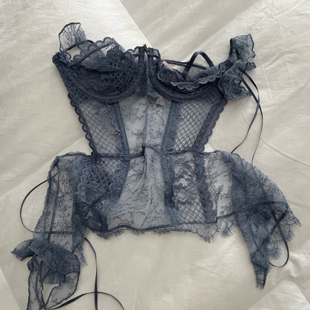Victoria's Secret Lace Bra in Deep Blue